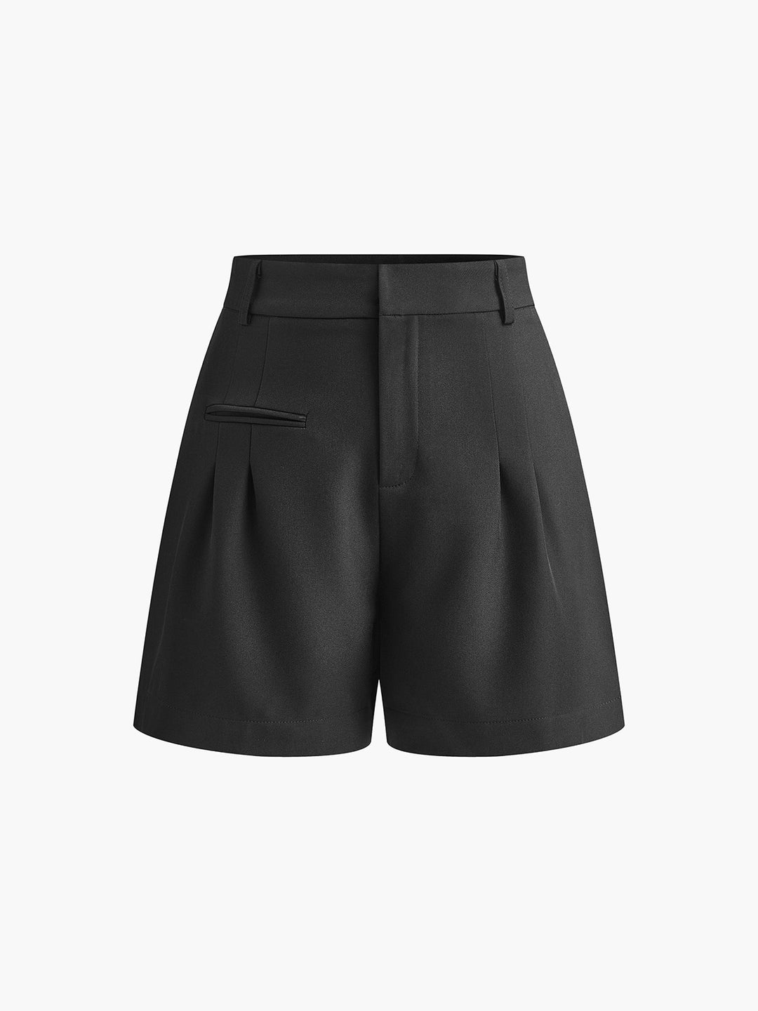 Semi-Sheer Mid-Waist Shorts Without Belt – COMMENSE