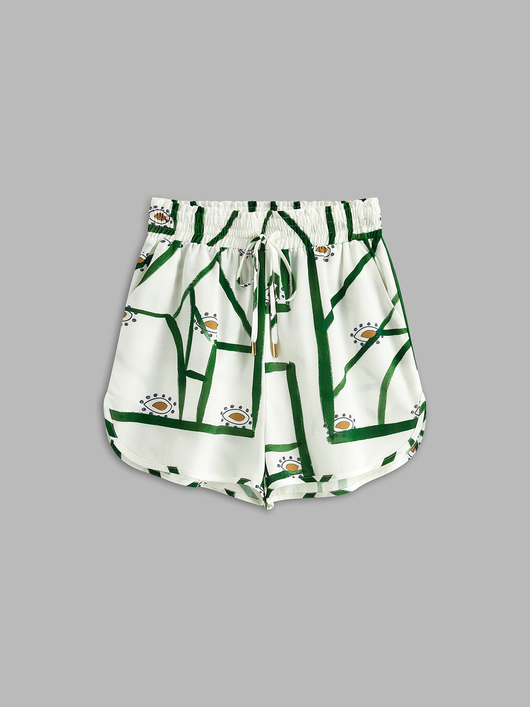 Print Drawstring Shorts Set – COMMENSE