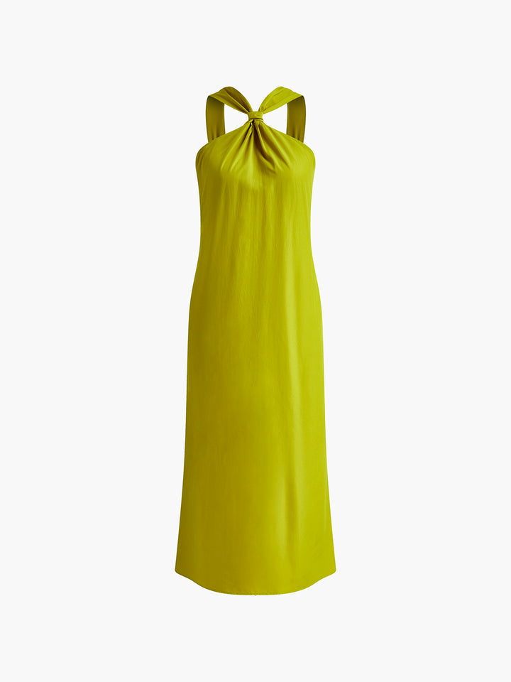 Cross Halter Split Long Dress | COMMENSE Cross Halter Split Long Dress | COMMENSE
