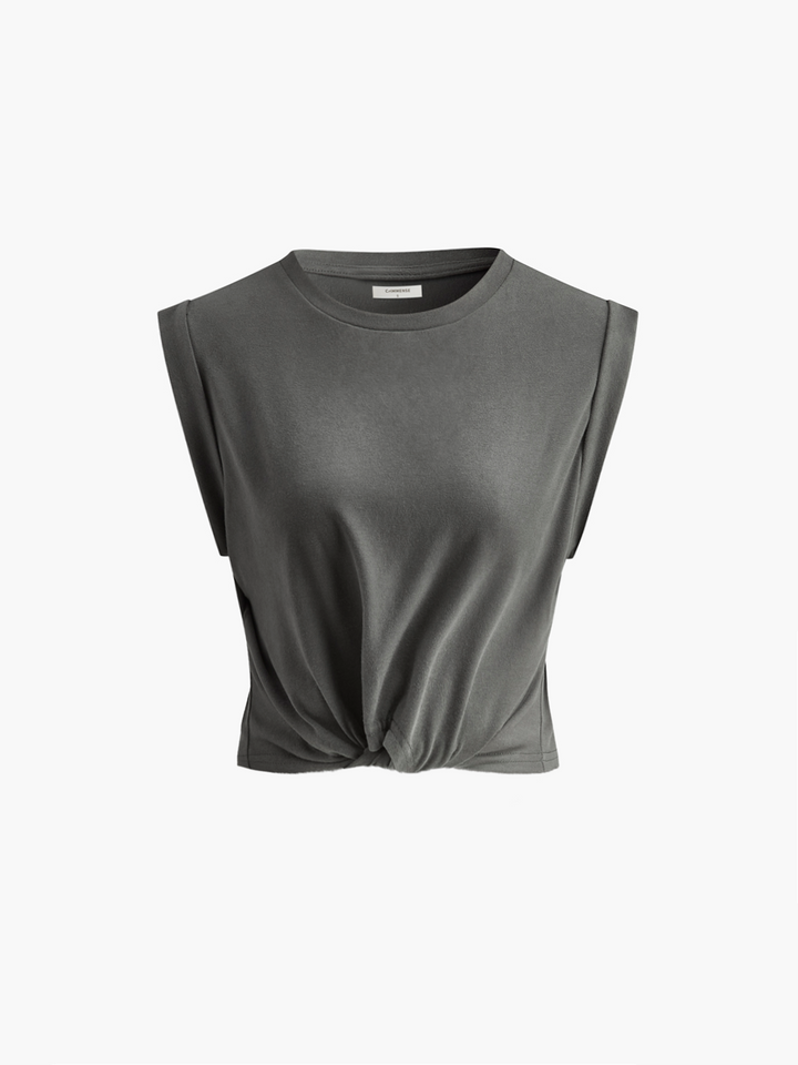 Cotton Knotted T-Shirt – COMMENSE