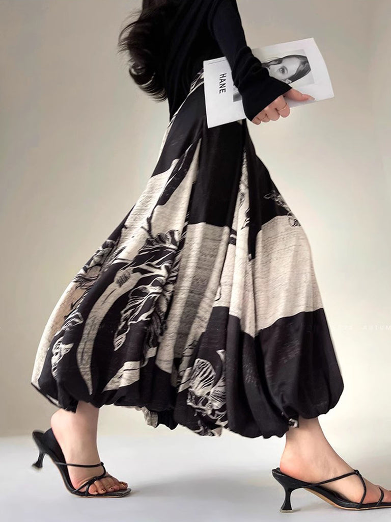 Bud Waist Side-Zipper Midi Skirt | COMMENSE