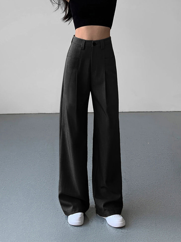 Divine Pleat Wide Leg Dress Pants – COMMENSE
