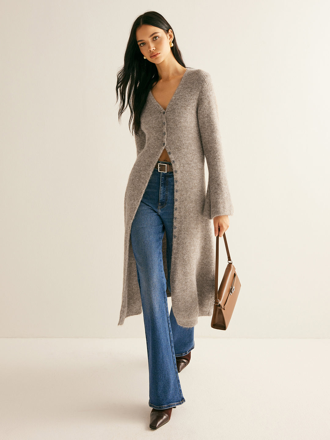 L&#39;Appartement DEUXIEME CLASSE - used★Twins Florence V/N Oversize Knit アパルトモンTWINS OF FLORENCE Back Vネック KNIT - メルカリ