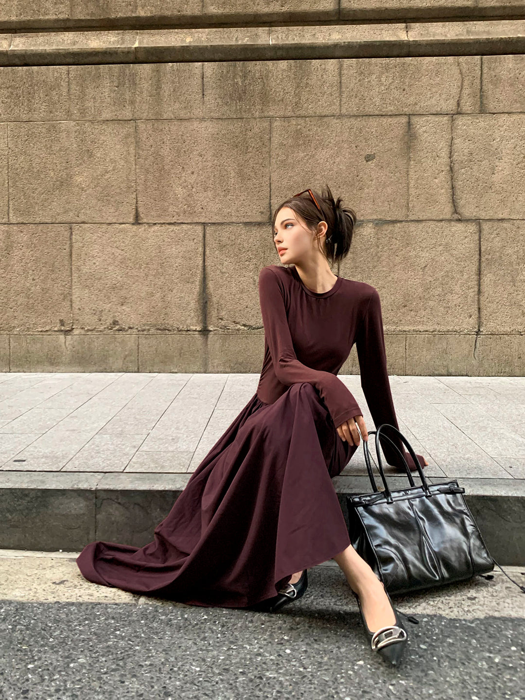 long sleeve dress plain Modest long sleeve wedding dress