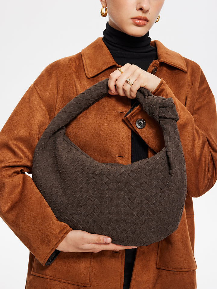 ☆EMIS☆ SUEDE SHOULDER BAGBEIGE m1037_1334947 Small Suede Bag - Beige suede - Shoulderbags - & Other Stories