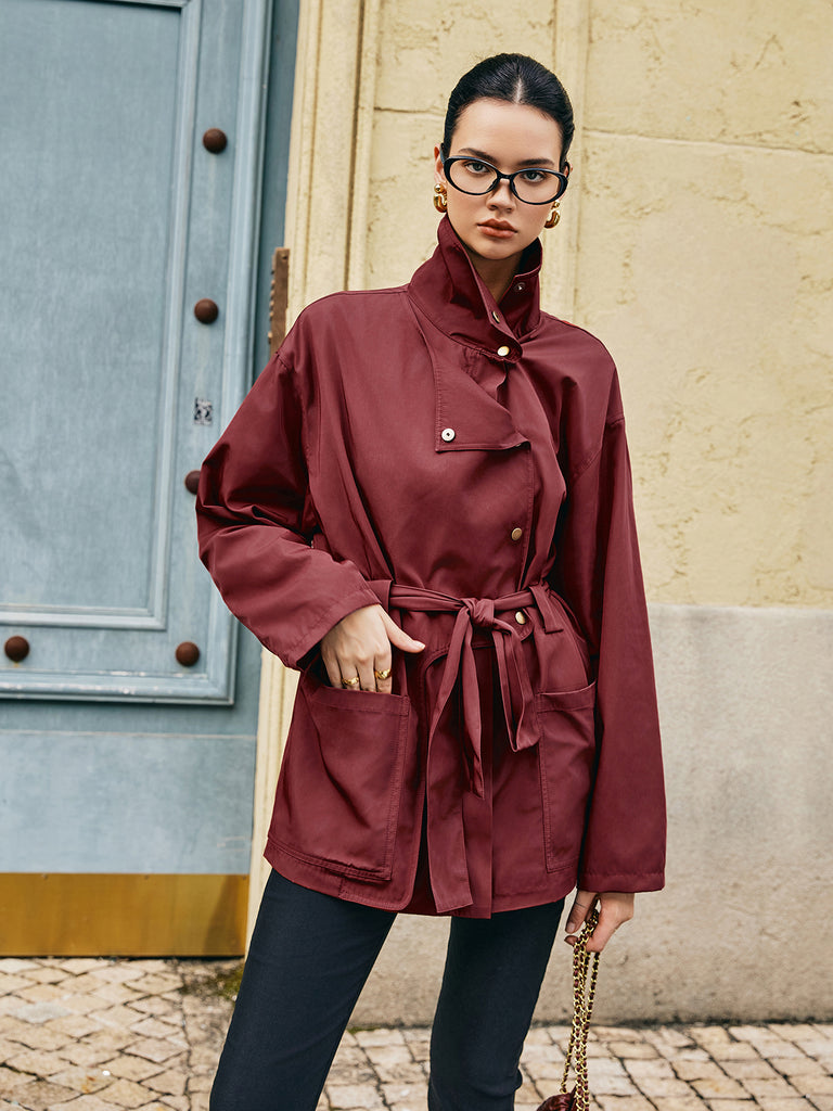 Ameri　MINIMAL FLARE LONG TRENCH COAT Ameri（アメリ）の「MINIMAL FLARE LONG TRENCH COAT（トレンチ