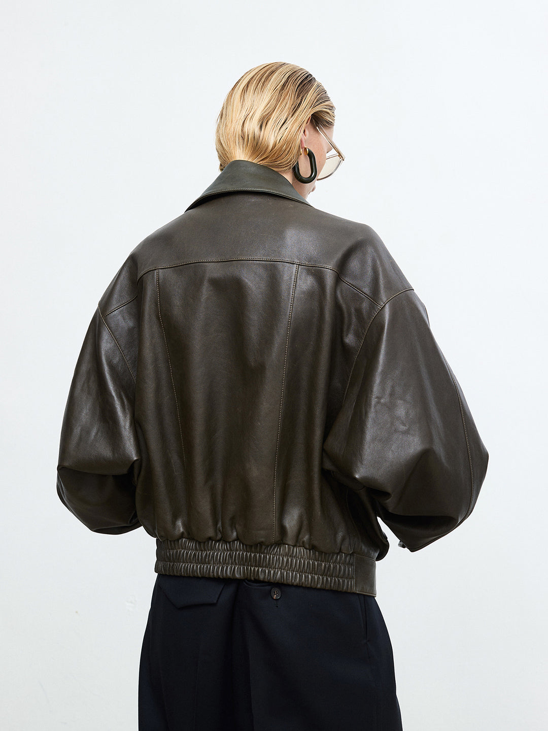【美品】LEATHER SWITCHING OVER JACKET LEATHER SWITCHING OVER JACKET