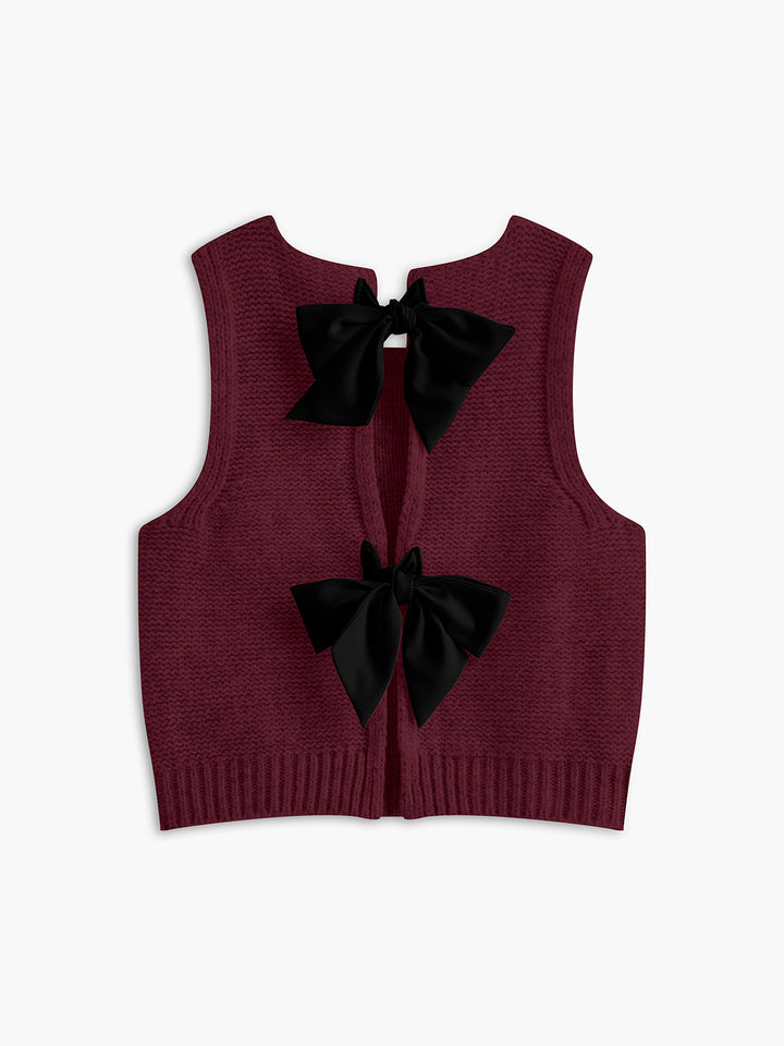 bow tie sweater vest
