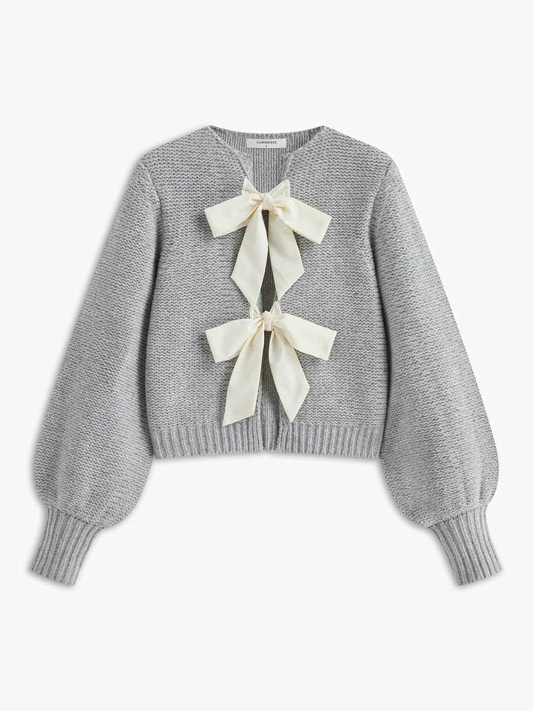 [ROMANTIC CROWN]★WIDE KNIT CREWNECK MUSINSA | ROMANTIC CROWN Reverse line pocket crew neck_gray