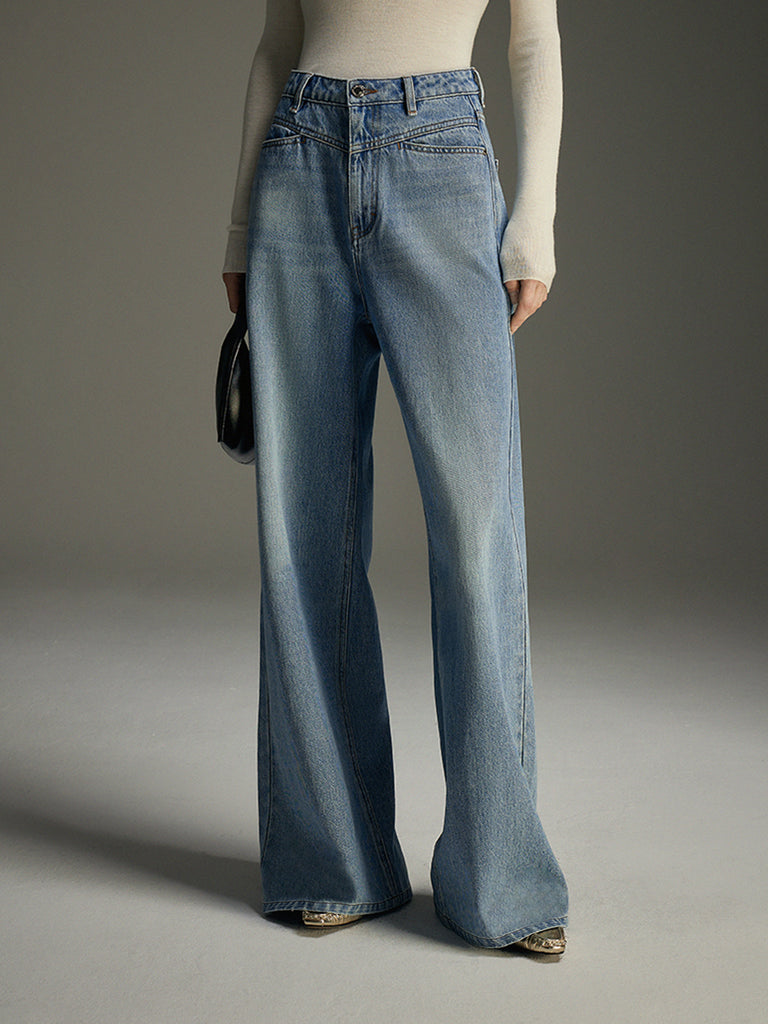 WIDE LEG DENIM PANTS（デニムパンツ・ジーンズ）｜L