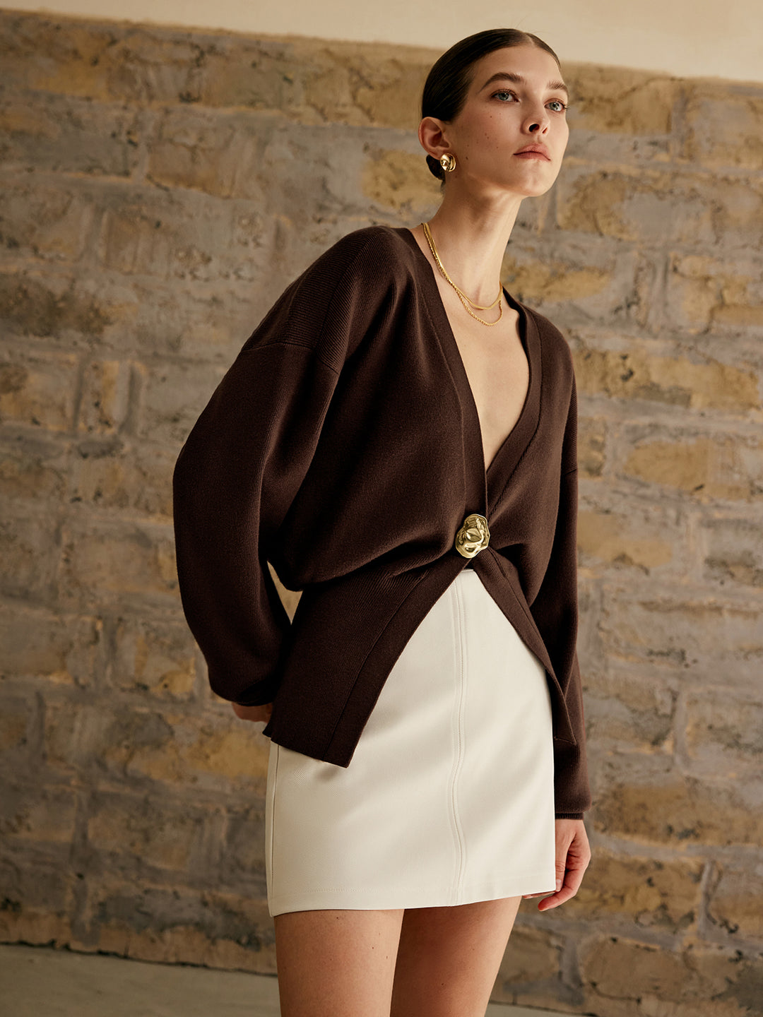 【goodness様】A.PRESSE Cotton Knit Cardigan MCHL2190_BLK_0059_0e5cea76-