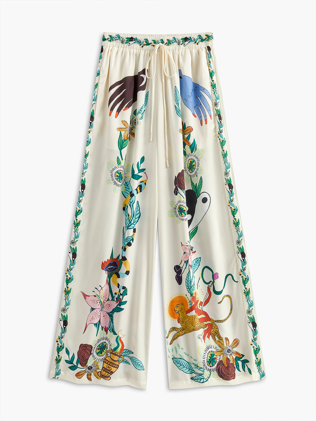 パンツ Drawer SUMMER flower print drost pants Rusty Women's Flower Garden Pant – Fast Shipping