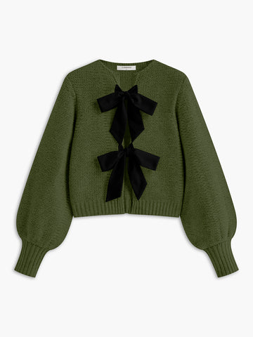 CC 25 Bow Knitted T-shirt Cotton