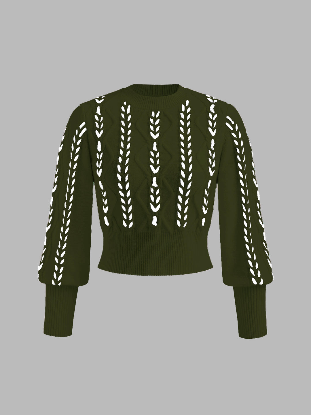 Contrast Binding Cinched Sweater – COMMENSE Contrast Binding Cinched Sweater – COMMENSE