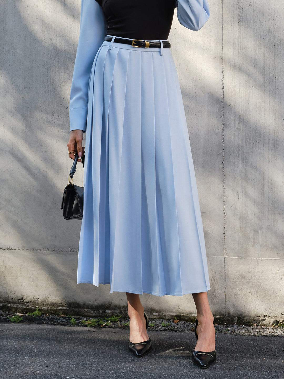 【NONCODE】Clarence Low Pleats Skirt No Boundaries Juniors' Pleated Skirt - Walmart.com