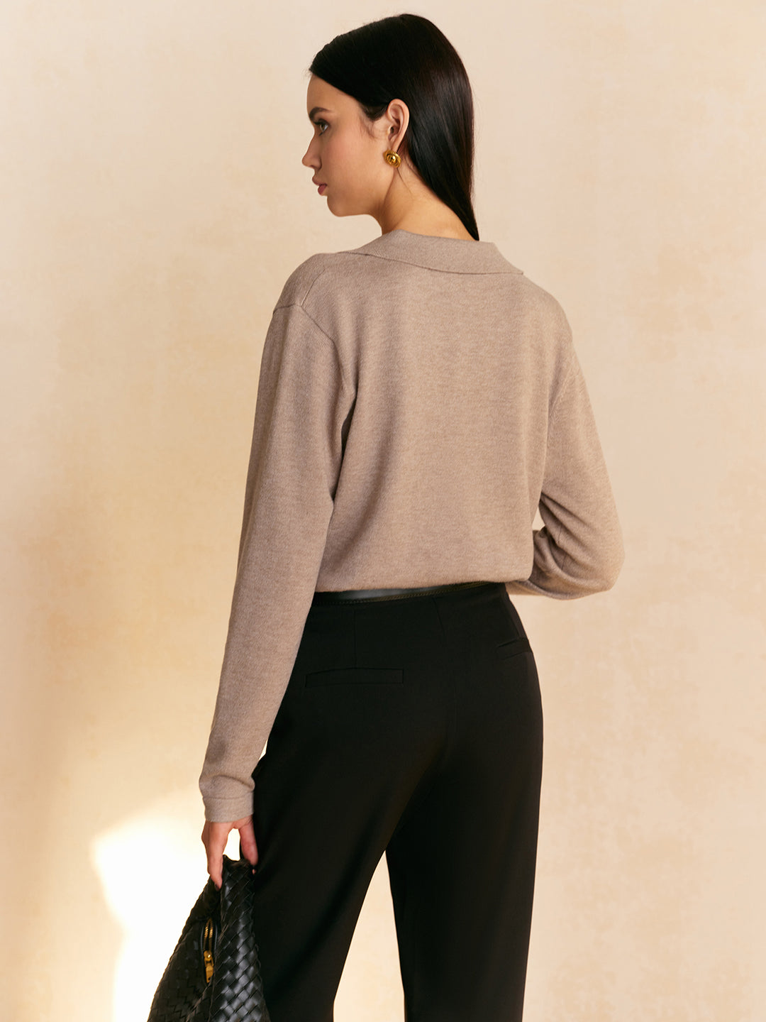 Leisure Collared Pullover Sweater – COMMENSE Leisure Collared Pullover Sweater – COMMENSE