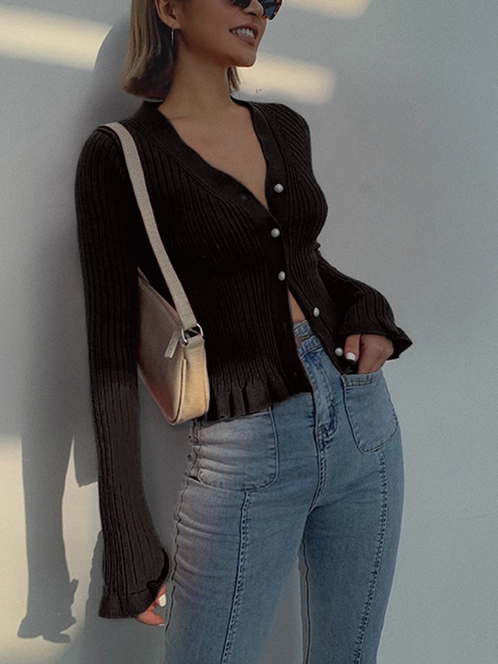 Lumignon ♥feather ribbon op + cardigan Lumignon original ♥feather ribbon op + cardigan【ピンク