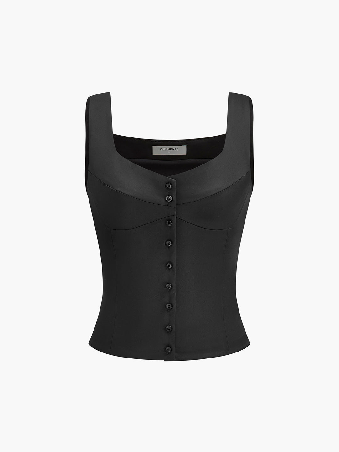 Casual Button-Front Strappy Top | COMMENSE