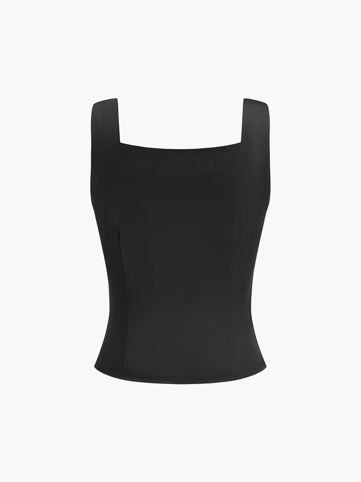 Casual Button-Front Strappy Top – COMMENSE
