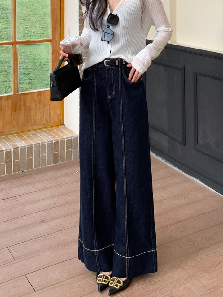 Wide Leg Denim Jeans – COMMENSE