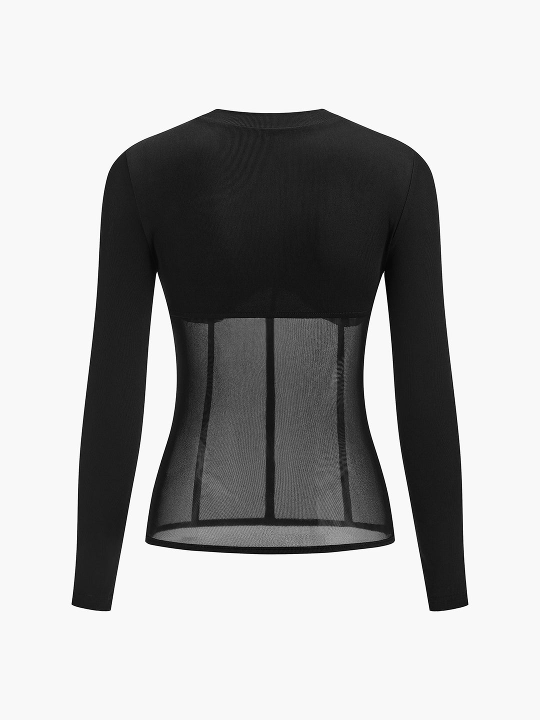 Mesh Combination Long Sleeve Top – COMMENSE