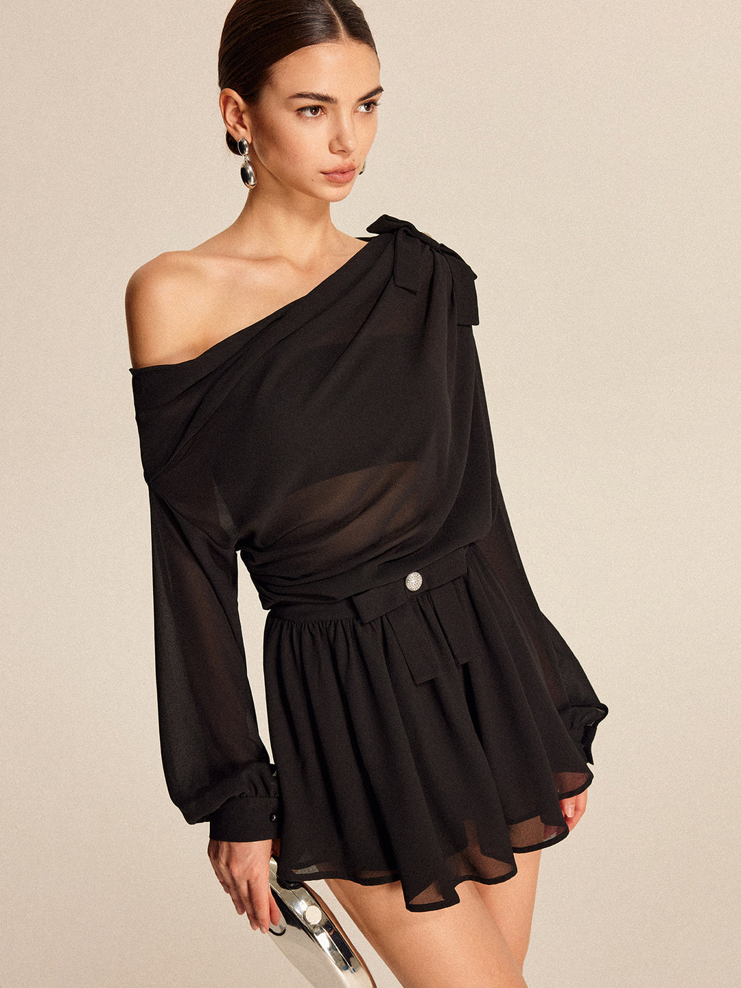 ☆人気☆【TheOpen Product】☆OMBRE ONE-SHOULDER DRES.S☆ Oseree - Lumiére one-shoulder dress Oseree
