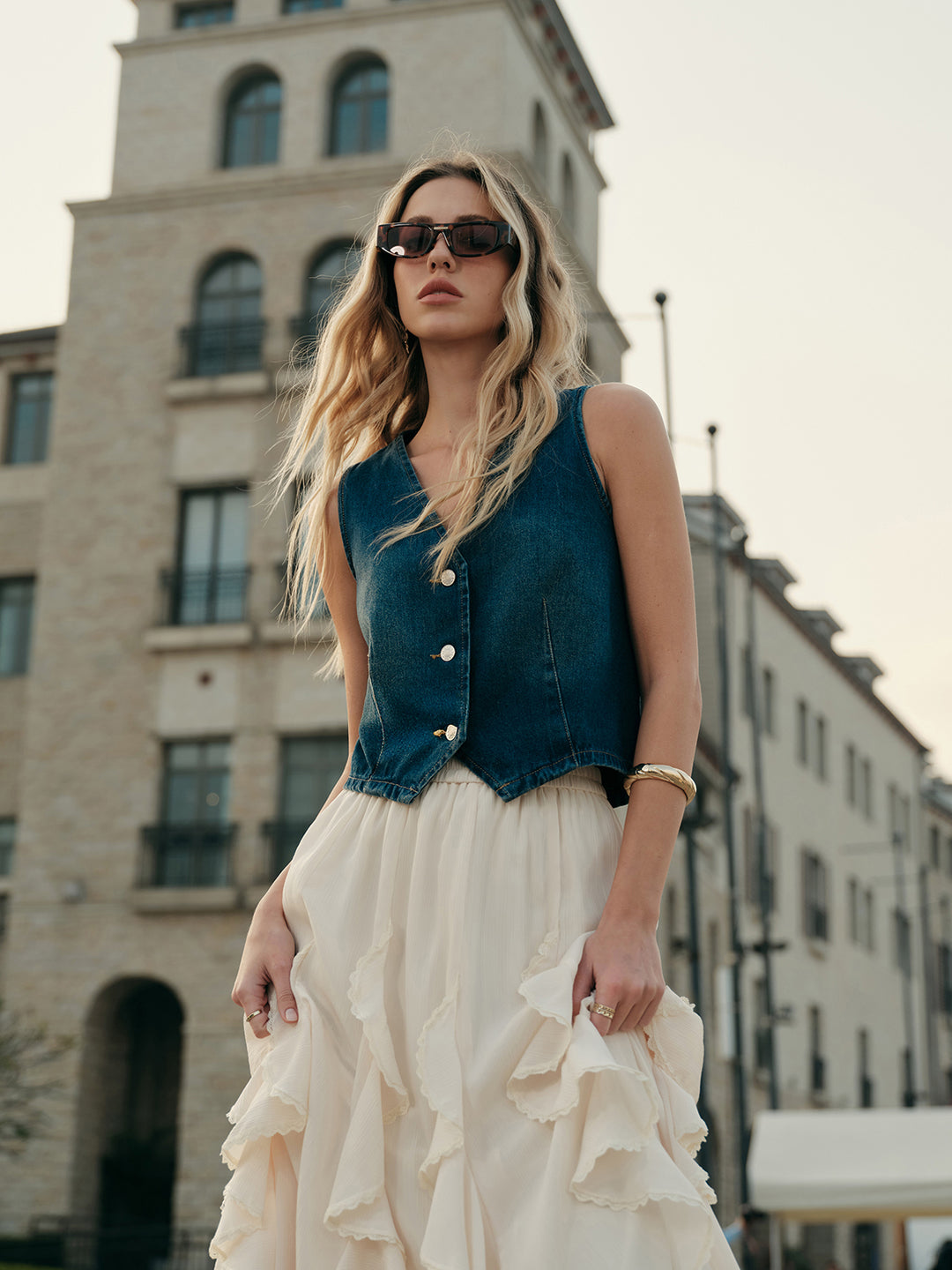 AMOMENTO/アモーメント DENIM VEST ベスト AMOMENTO（アモーメント）の「【AMOMENTO / アモーメント】WOOL