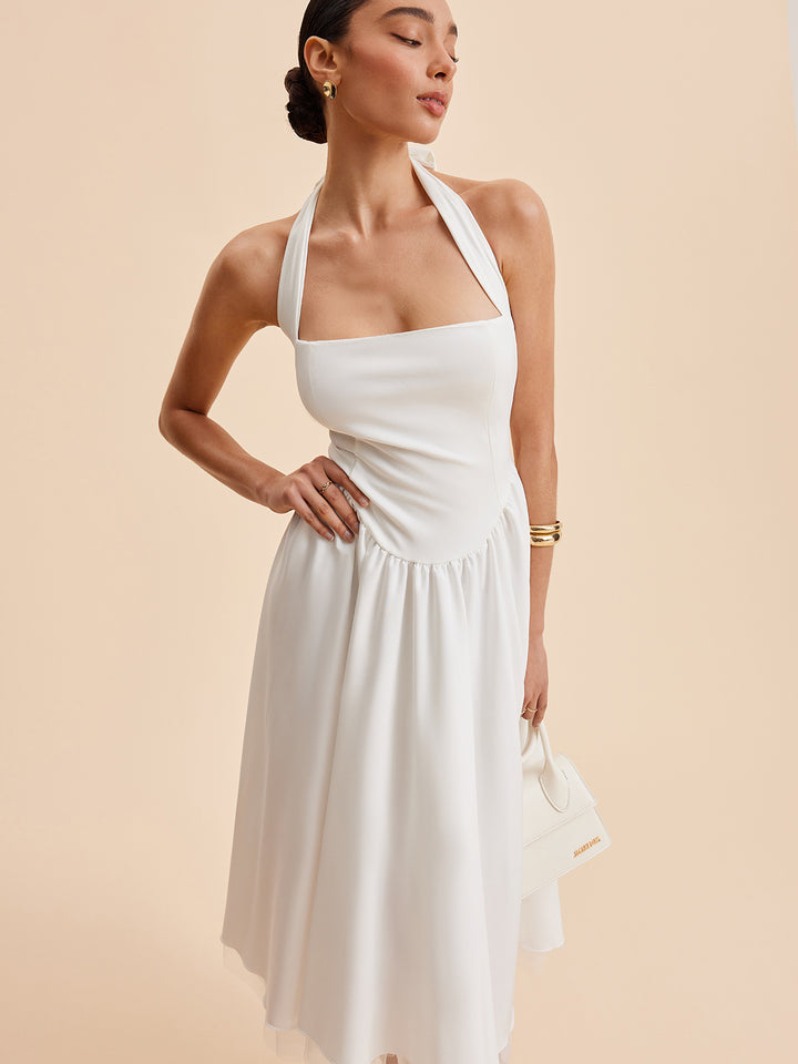Halter Backless Zipper Sleeveless Dress | COMMENSE Halter Backless Zipper Sleeveless Dress | COMMENSE