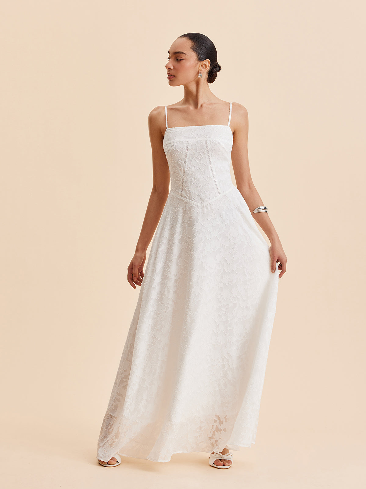 Chiffon Floral Lace Cami Dress | COMMENSE Chiffon Floral Lace Cami Dress | COMMENSE