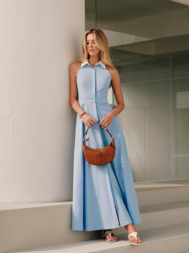 Button Sleeveless Collar Dress | COMMENSE Button Sleeveless Collar Dress | COMMENSE