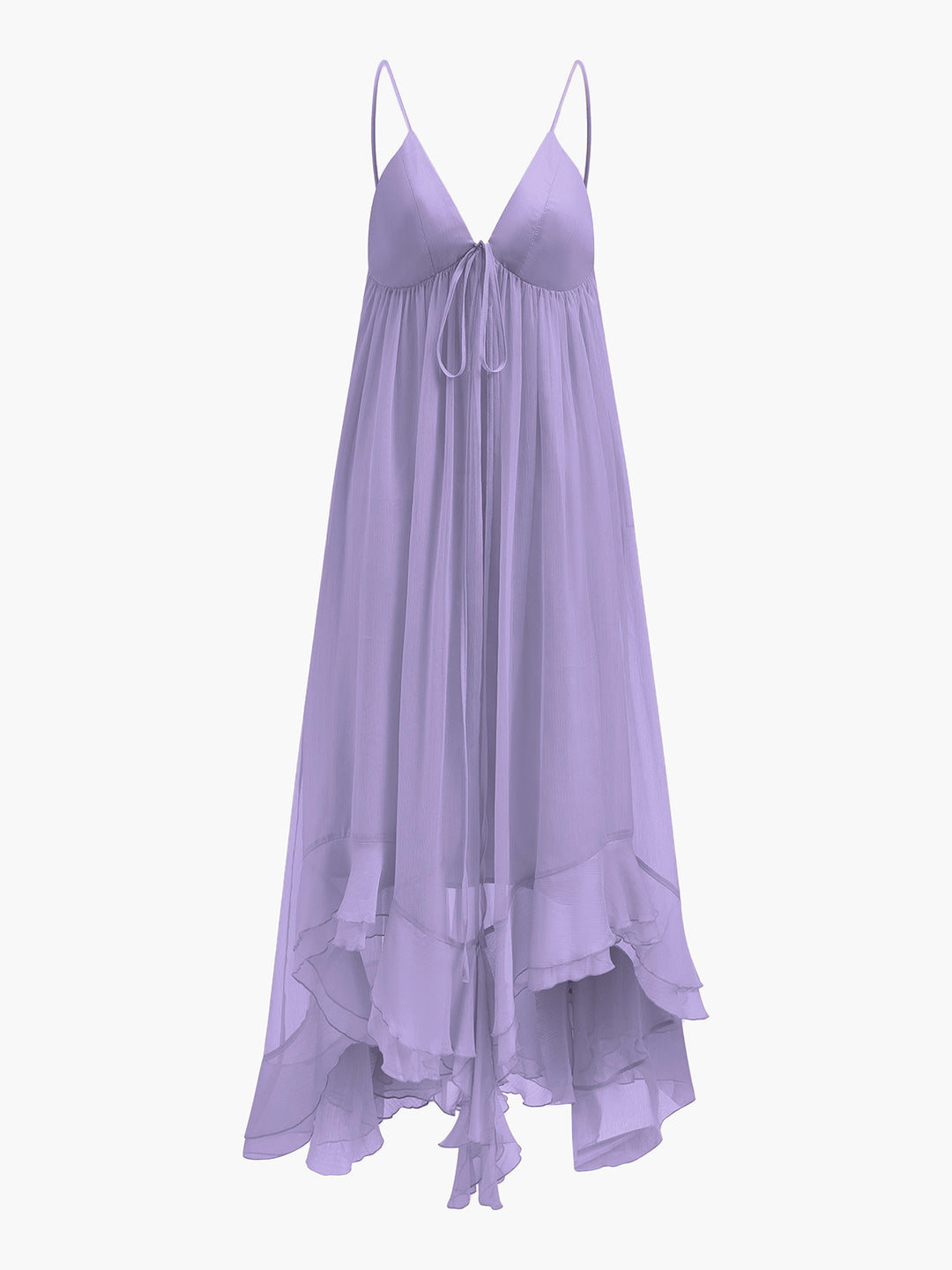 Semi-Sheer Chiffon Layered Dress With Cloak | COMMENSE Semi-Sheer Chiffon Layered Dress With Cloak | COMMENSE