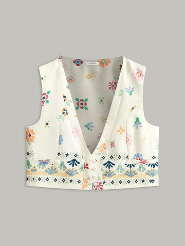 BUTTON DETAIL VEST