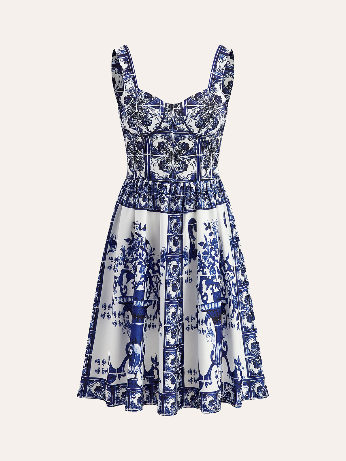 Boho Floral Print Ruffle Dress | COMMENSE