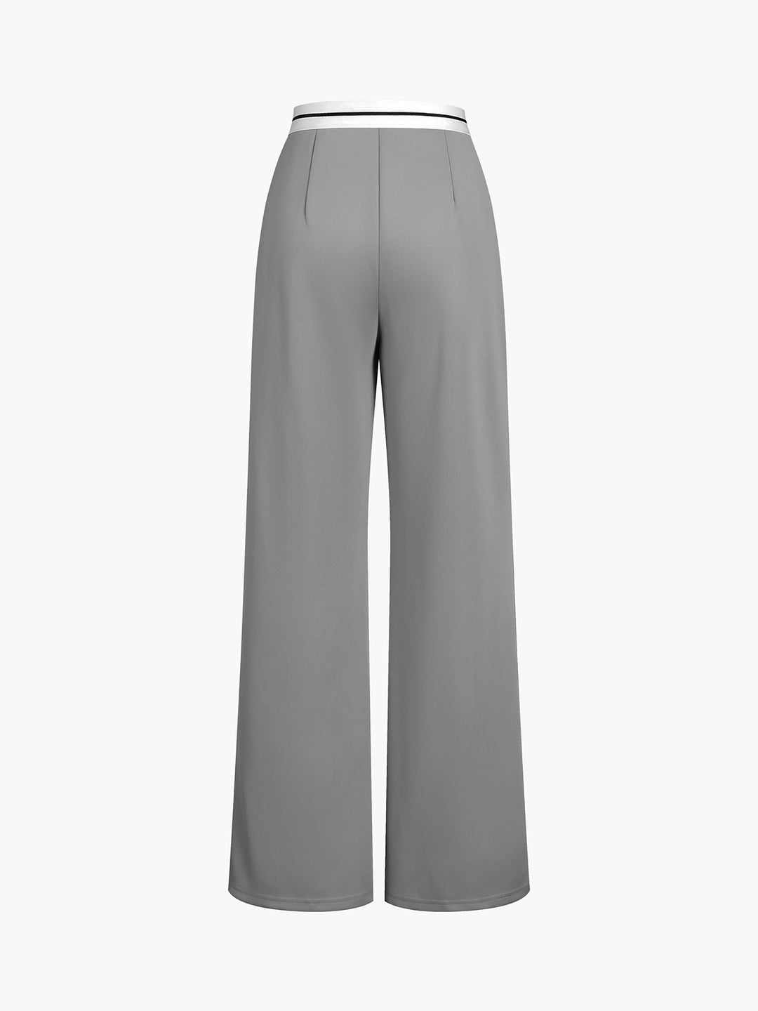 Tube Top Two Piece Contrast Waistband Pants Set – COMMENSE