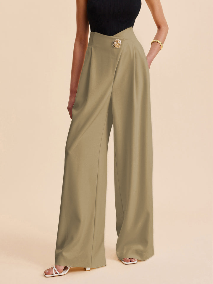 パンツ Versace High-Waisted Wide-Leg Trousers パンツ Versace High-Waisted Wide-Leg Trousers Versace High
