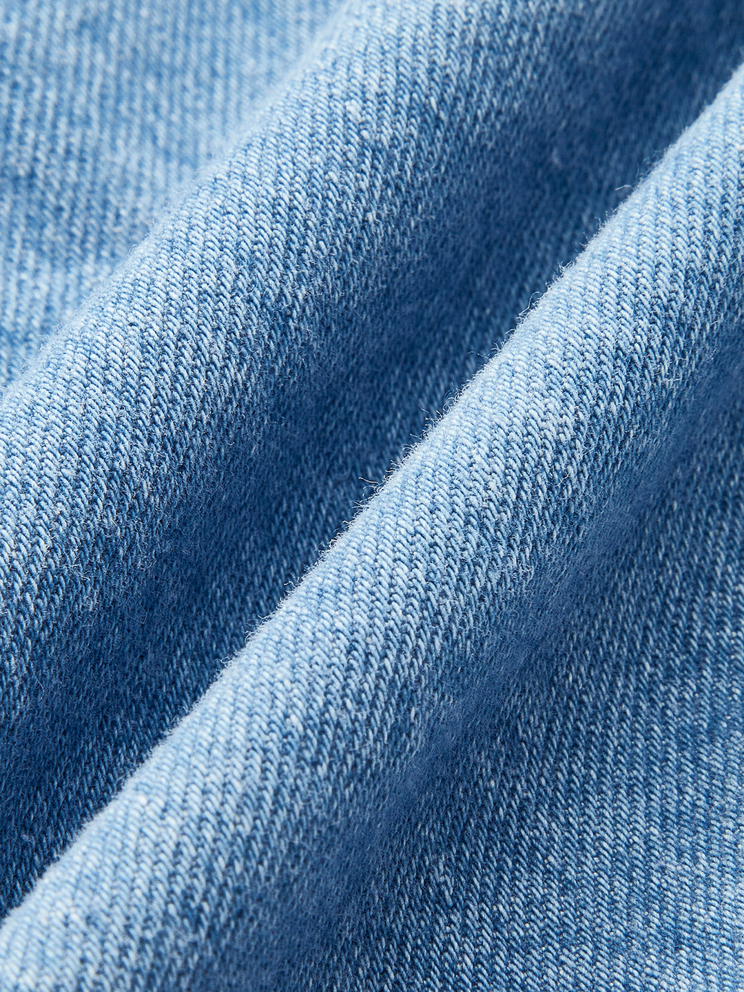 Halter neck buckle detail denim dress - Blue