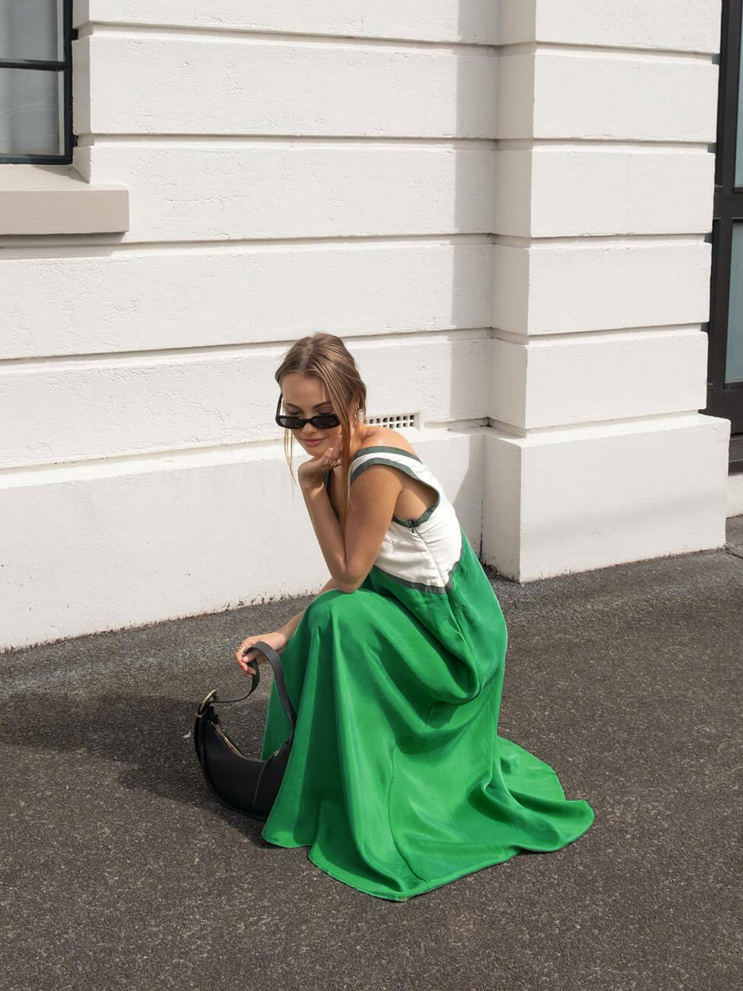 slim fit dress slacks Cross Halter Split Long Dress main image 0