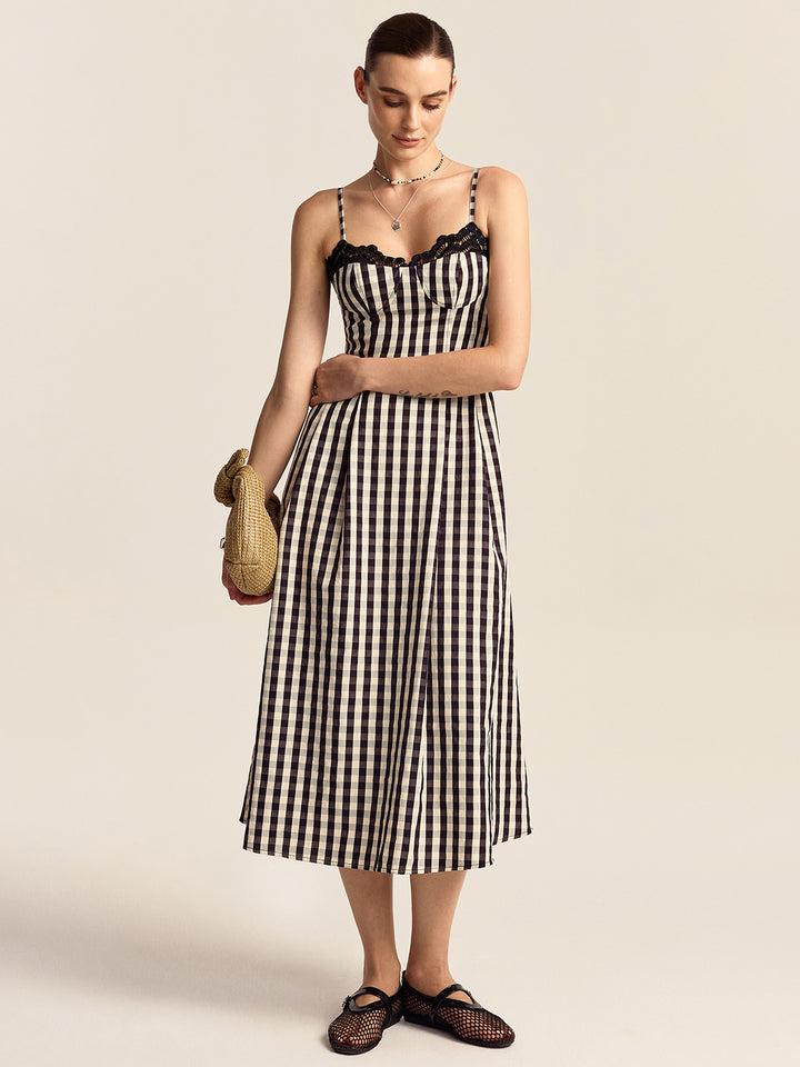 white christmas dresses GUNNE SAX for ModCloth Camille Corset Midi Dress