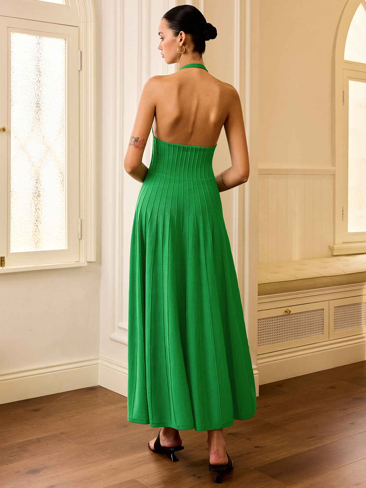 Knit Halter Maxi Dress Knit Halter Maxi Dress