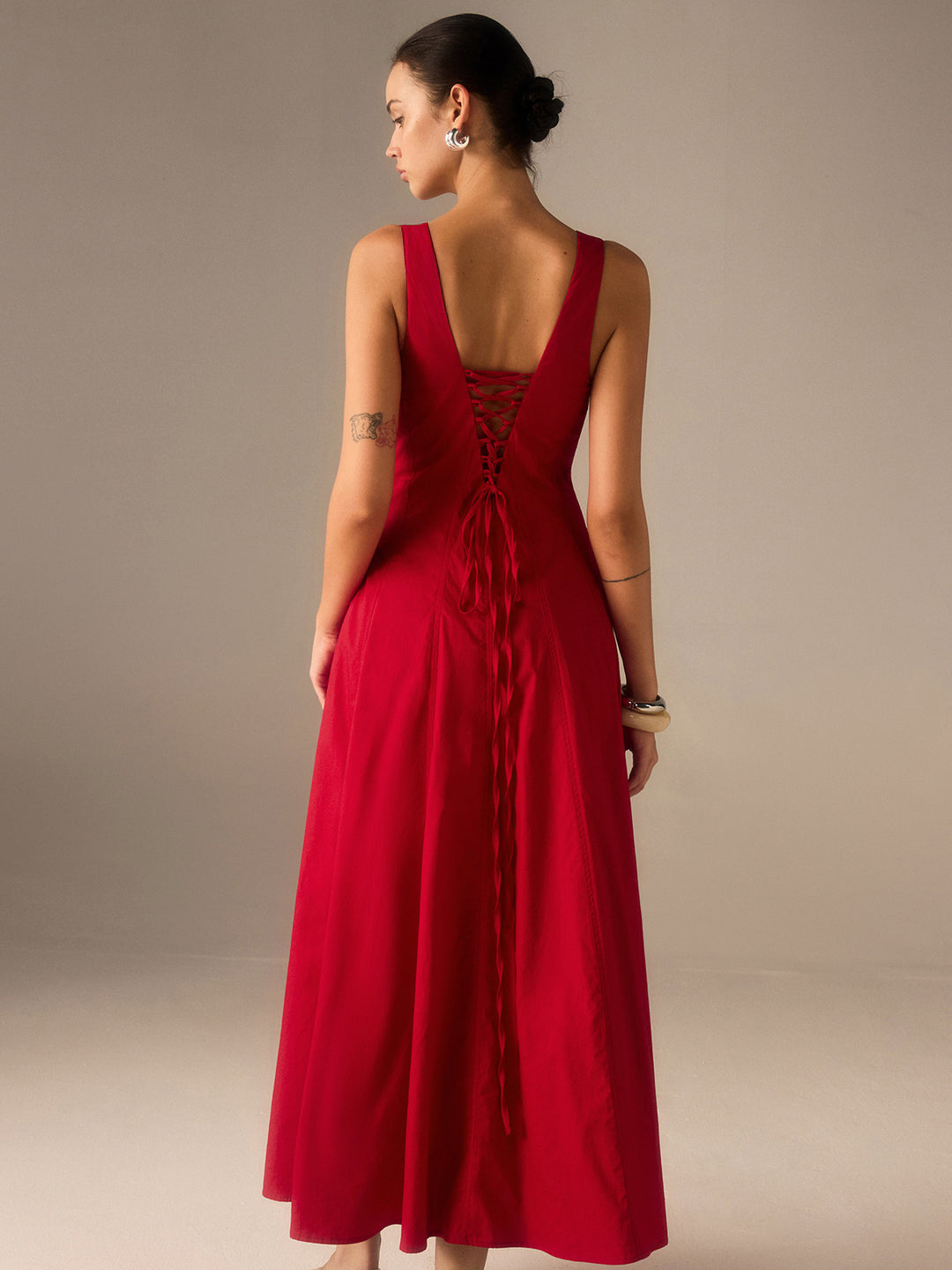 ワンピース Back Lace-Up Cotton Long Dress S B1752203286323_720x.jpg?v=