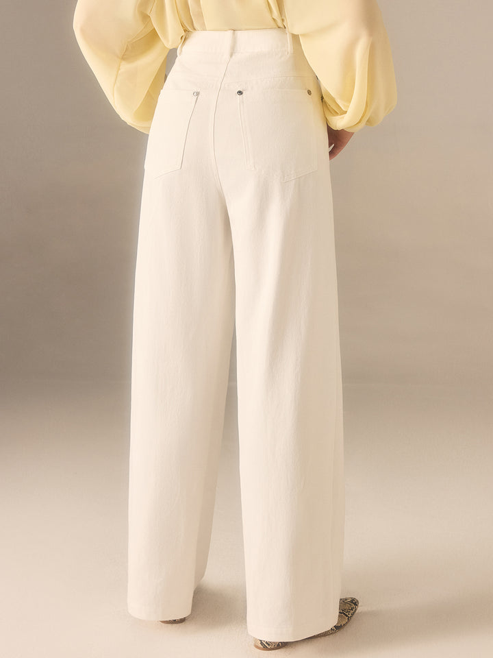 【BAON】[unisex] Aruco incision rivet cotton wide pants Designer fashion, Seoul-fully created | W Concept