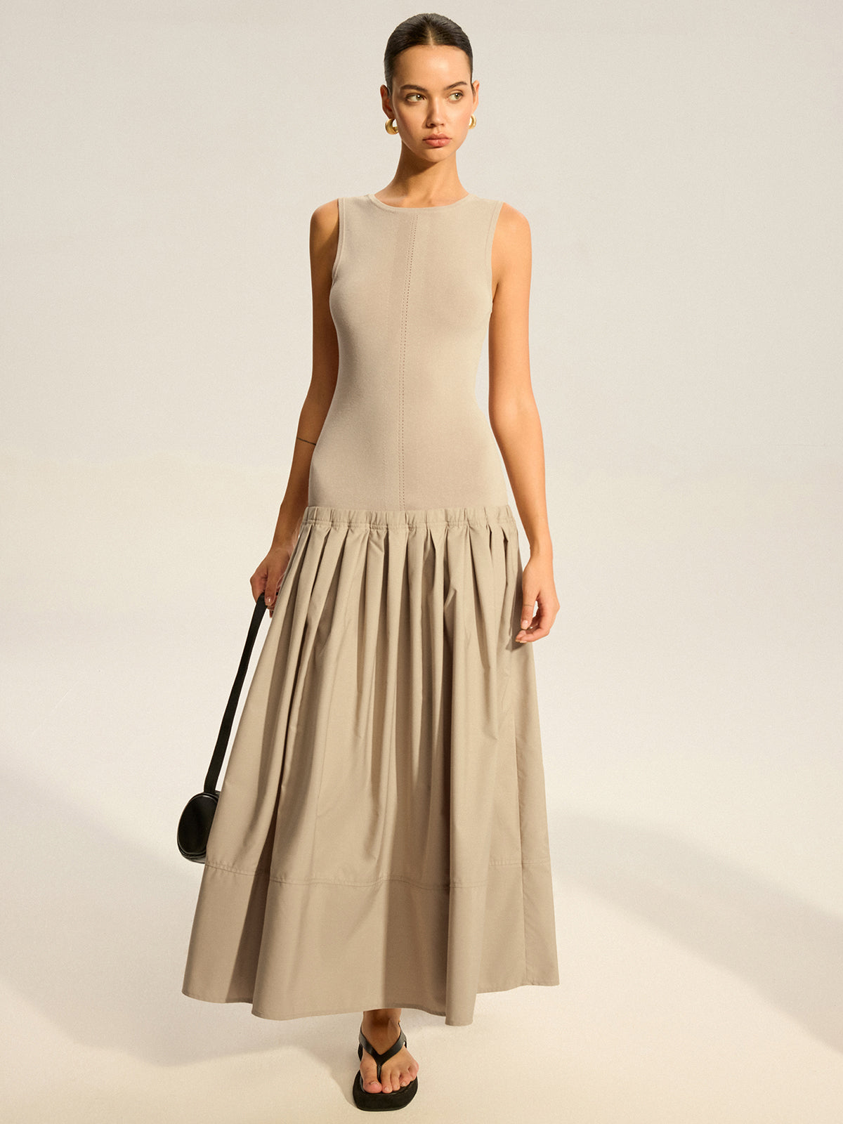 Siempre | Siempre Michelle Sleeveless Colorblock Midi Dress