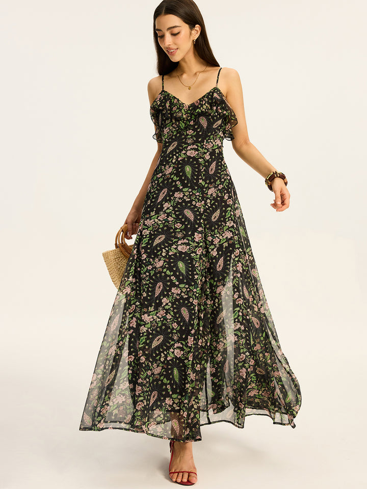 Green Floral Dress | COMMENSE Green Floral Dress | COMMENSE
