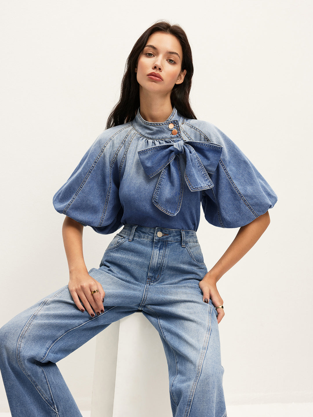 トップス S puff sleeve tops lightning S puff sleeve tops lightning