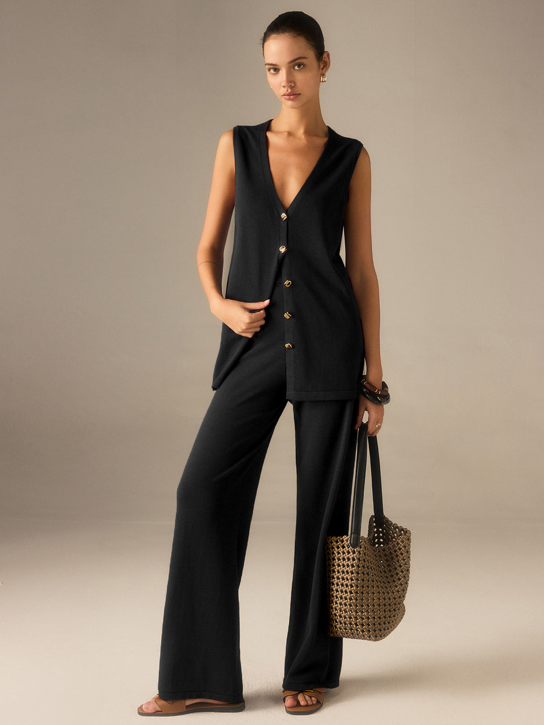 THETOE CHÂTELET KNIT VEST & PANTS セール Texture Knit Vest – VERSEAS