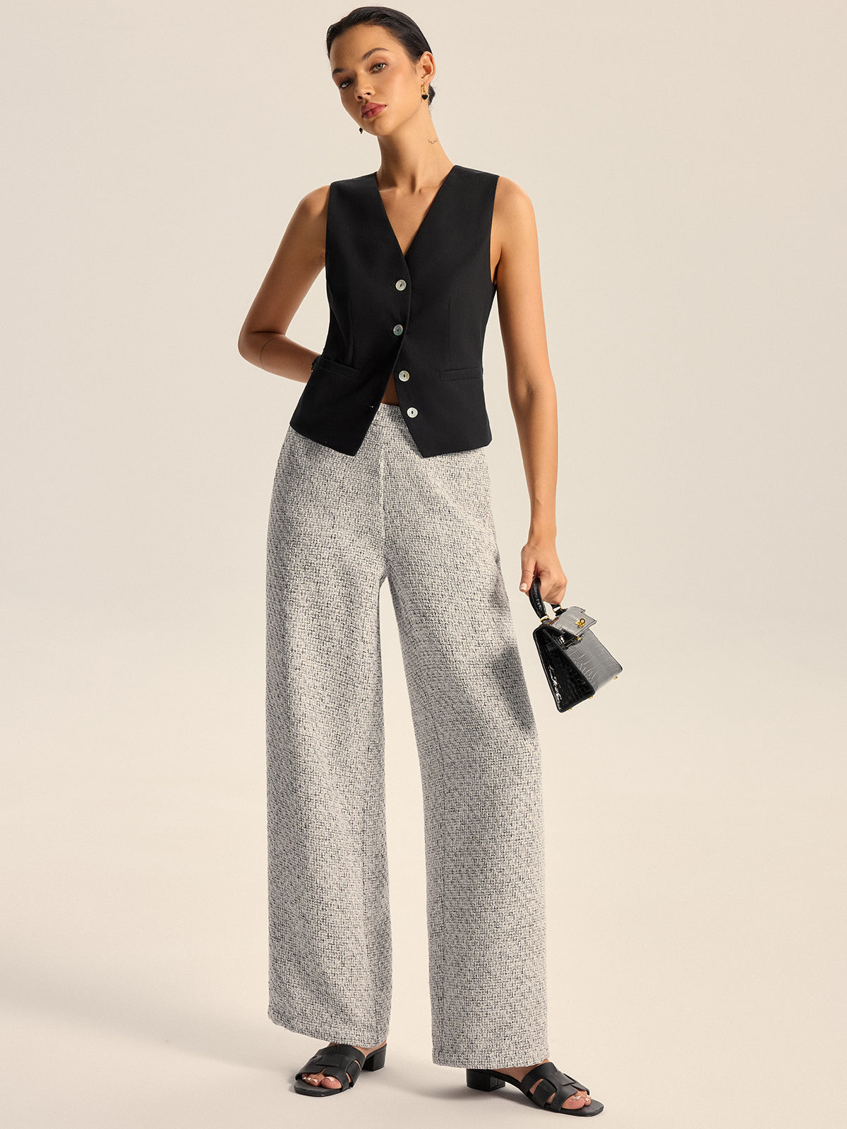 パンツ emiriawiz Classical tweed tuck pants Classical tweed tuck pants | EmiriaWiz公式オンラインストア