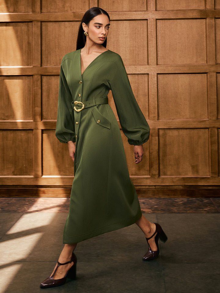 commense green dress Sleeveless Maxi Clemenza Dress in Pear Novelty | S main image 0