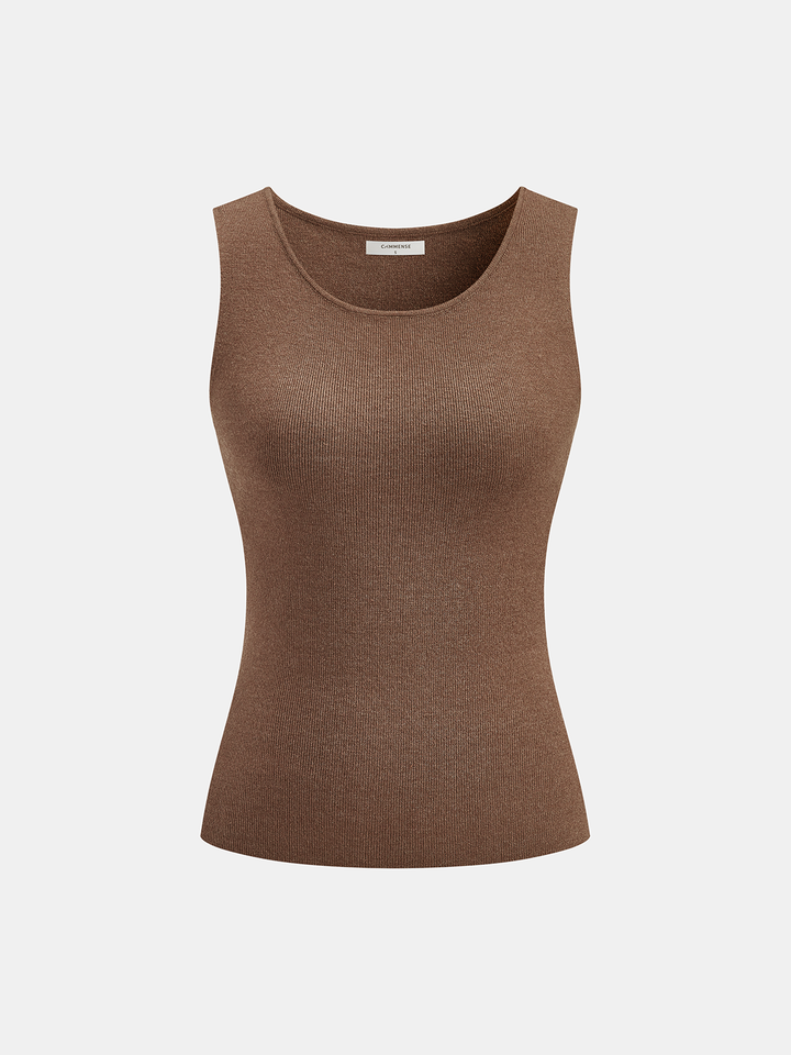Tank Top & Capelet Knit Two-Piece Set | COMMENSE