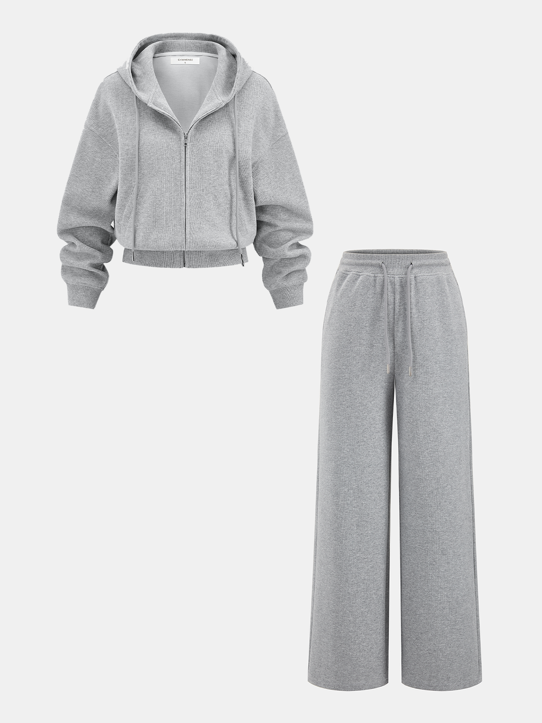 Cotton-Blend Zip-Up Hoodie | COMMENSE