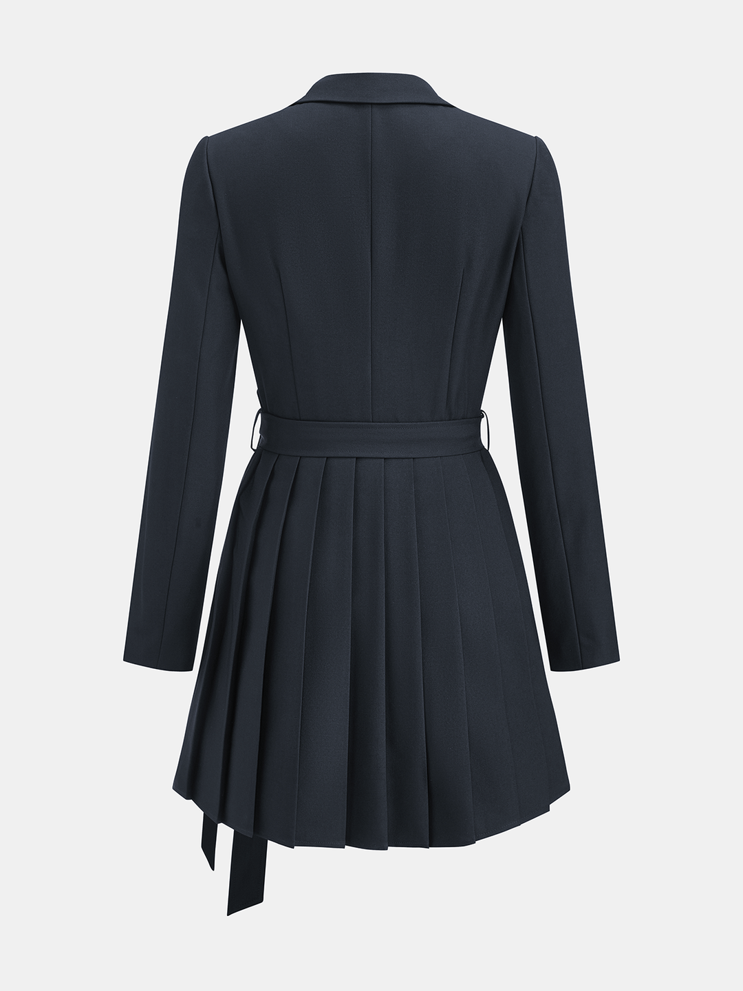 Belted Pleated Blazer Dress Belted Pleated Blazer Dress